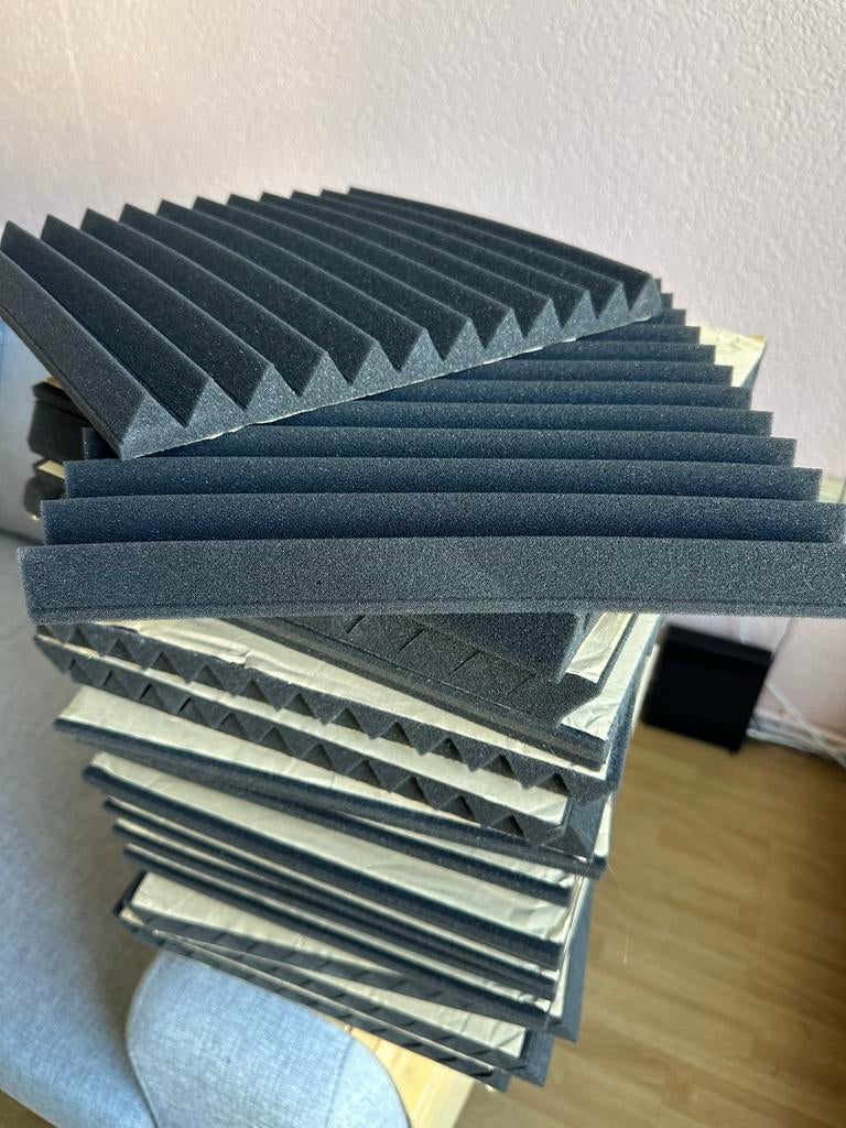 Geluidisolatie Noppenschuim 30x30x5cm - 30 stuks, Ophalen, Overige materialen, 4 tot 8 cm, Nieuw