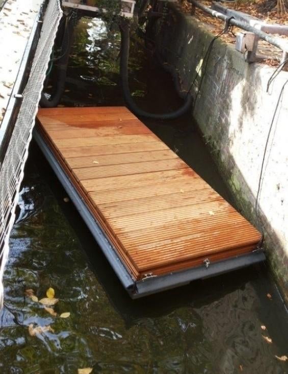 GEZOCHT vlot werkvlot ponton, Ophalen