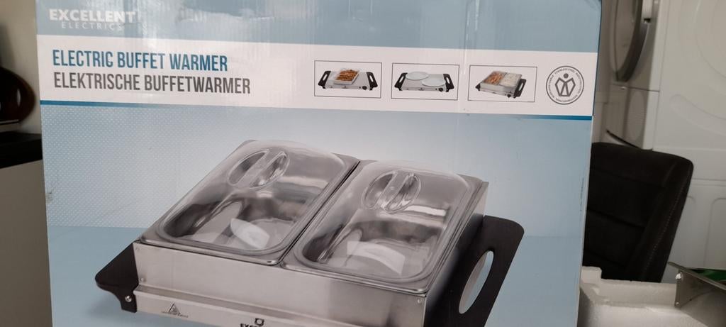 Elektrische Buffetwarmer 2 x 2,4 L, Huis en Inrichting, Ophalen of Verzenden, Nieuw