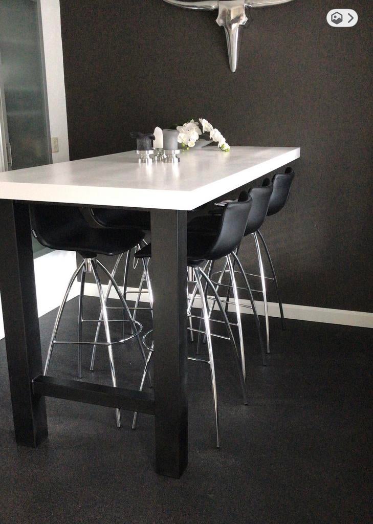 Scab design barstoel barkruk krukken zwart kunstleer, 2 krukken, Ophalen, Zo goed als nieuw, 60 tot 90 cm