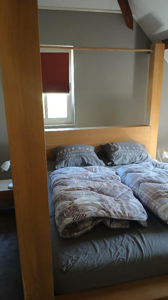 bed 160x200 hemelbed, Ophalen, Gebruikt, Overige kleuren, Tweepersoons