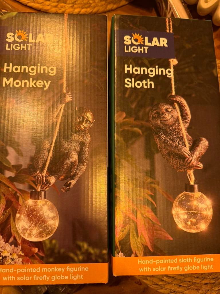 Aapjes met touw en lamp te koop! 2 verschillende soorten!, Ophalen of Verzenden, Nieuw, Overige materialen, Minder dan 50 cm