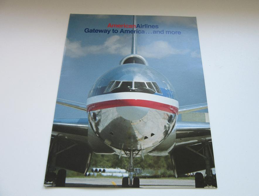 American Airlines brochure Gateway to America...and more, Verzamelen, Verzenden, Zo goed als nieuw, Overige typen