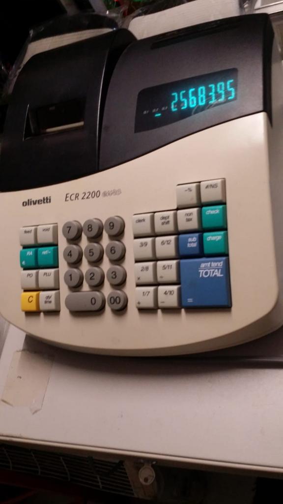 Olivetti ECR 2200 kassa zo goed als nieuw, Ophalen of Verzenden, Overige typen