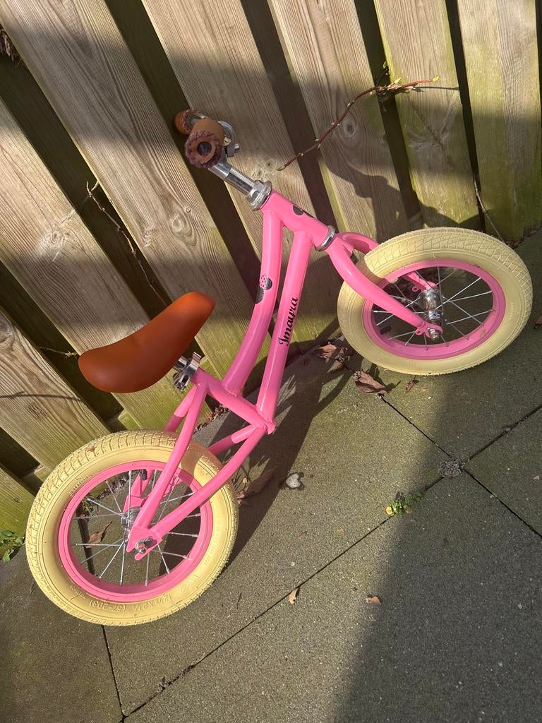 Roze loopfiets voor kinderen, Ophalen, Gebruikt, Loopfiets