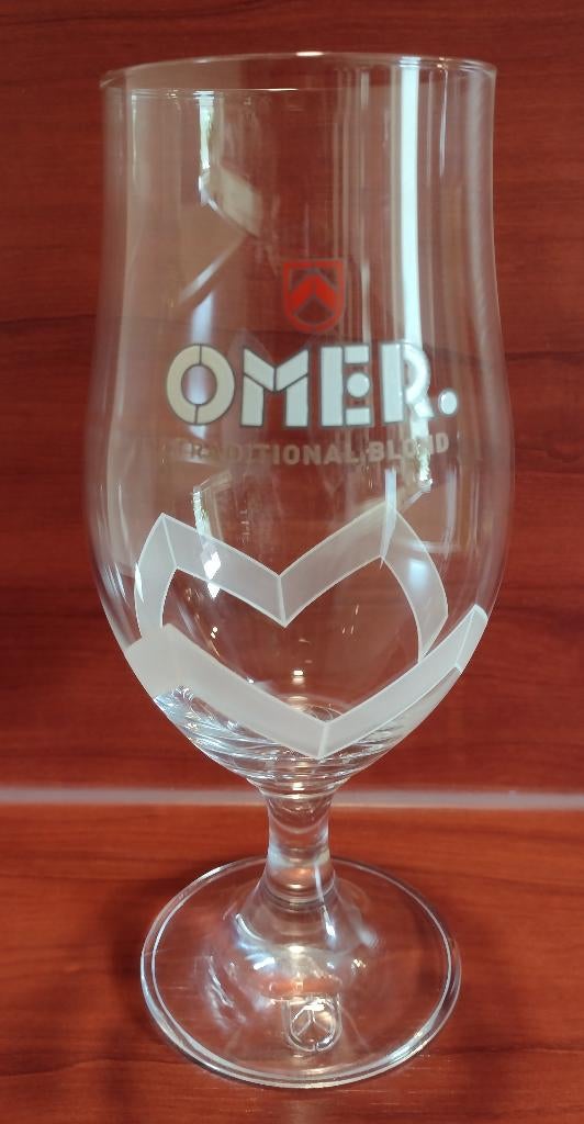 Omer Bierglas 50cl., Verzamelen, Ophalen of Verzenden, Zo goed als nieuw, Glas of Glazen, Overige merken