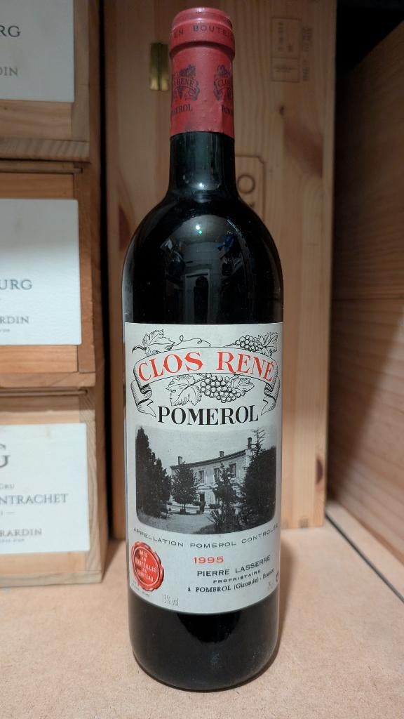 1995 Clos Rene, Pomerol, Frankrijk, Ophalen of Verzenden, Rode wijn, Vol