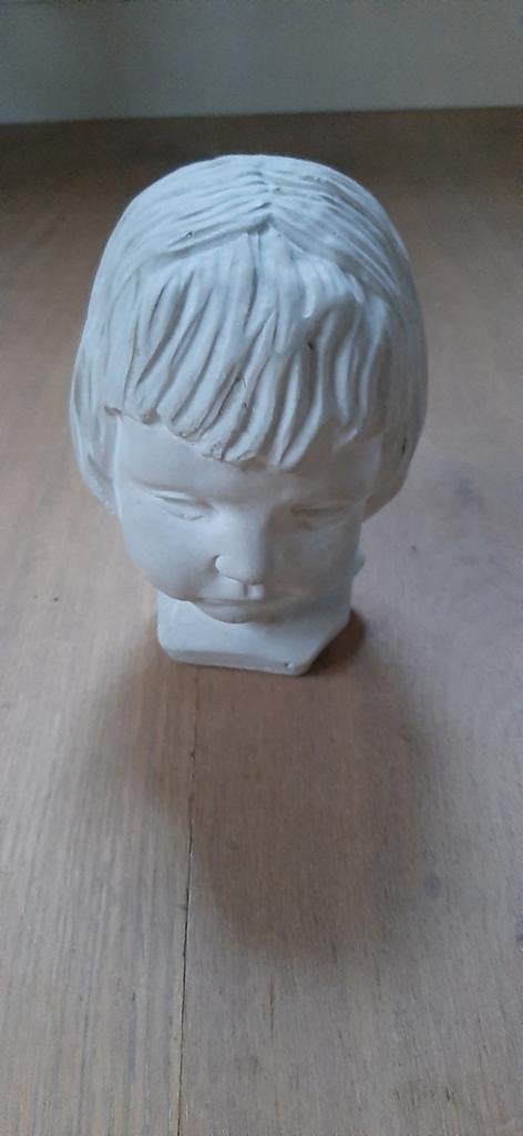 Kinderkopje van steen - Decoratief beeldje, Ophalen of Verzenden