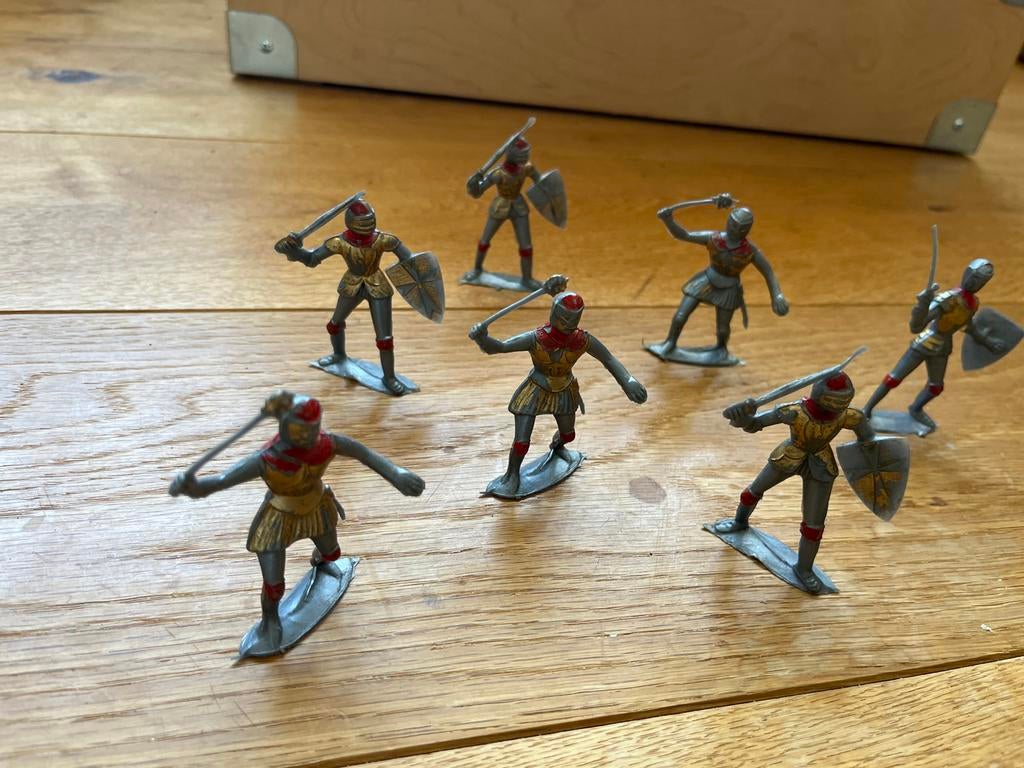 7 plastic ridders, Verzamelen, Ophalen of Verzenden, Gebruikt