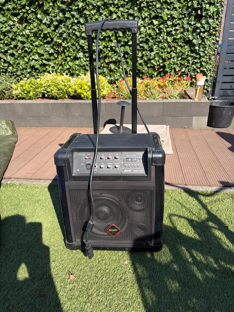 Alecto MPA-77BT Bluetooth Speaker met Trolleyfunctie, Gebruikt, Overige typen, Minder dan 60 watt, Ophalen
