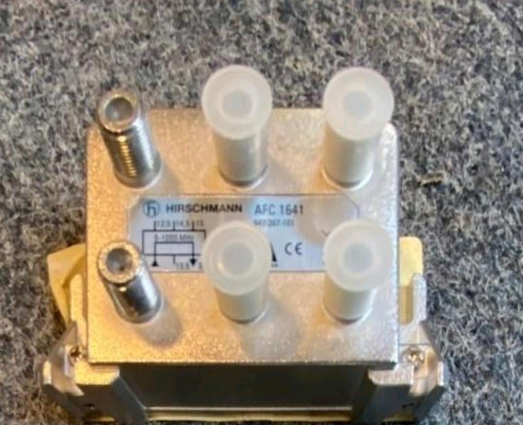 Hirschmann AFC 1641 Coaxiale Kabelverdeler splitter, Ophalen of Verzenden, Nieuw, Minder dan 2 meter, Coaxiale kabel