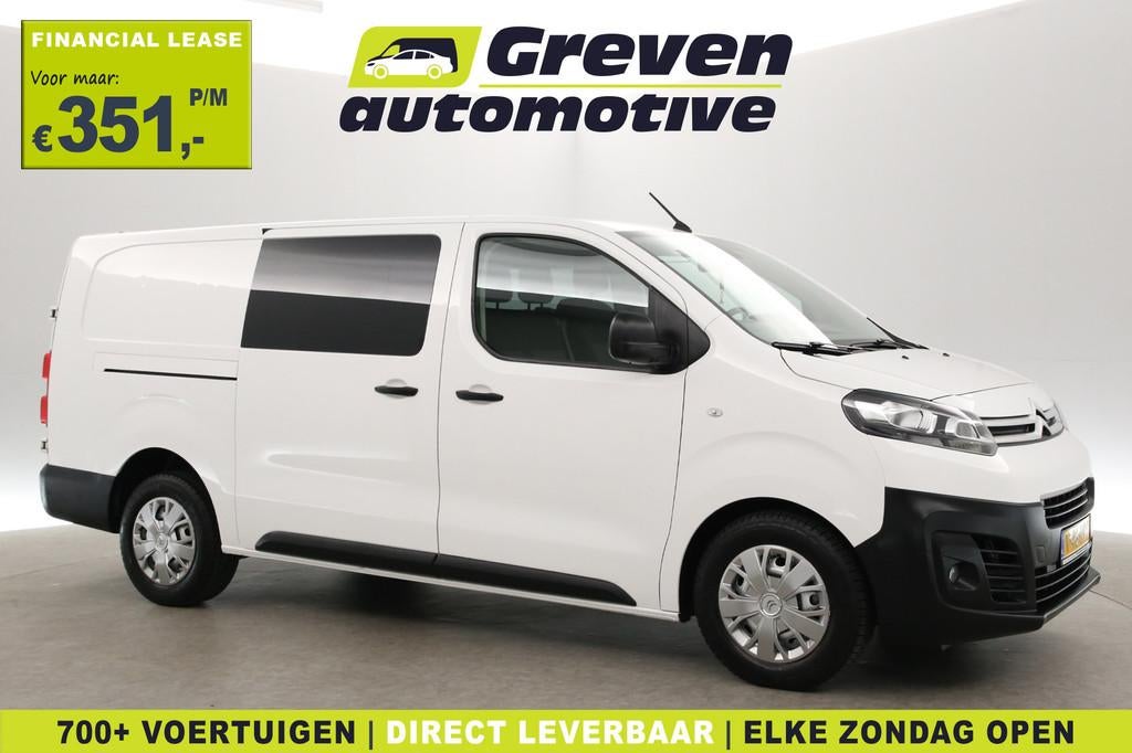 Citroën Jumpy 2.0 BlueHDI 145PK L3H1 | DC | 6-Zits | Airco, Auto's, Bestelauto's, Voorwielaandrijving, Stof, Gebruikt, Euro 6