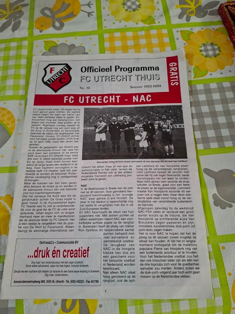 FC Utrecht, Ophalen of Verzenden, Zo goed als nieuw, F.C. Utrecht
