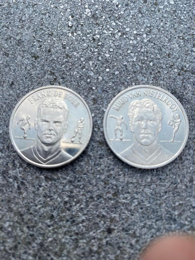 Shell munten Frank de Boer en Ruud van Nistelrooy, Ophalen of Verzenden, Overige typen