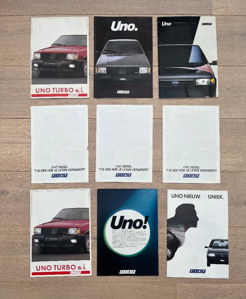 FIAT UNO FOLDERS, Ophalen of Verzenden, Gelezen, Overige merken