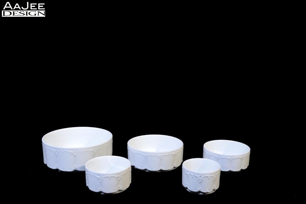 Rosenthal – Monbijou – serviesdelen – schalen (5 stuks), Porselein of Keramiek, Schaal, Rond, Ophalen of Verzenden