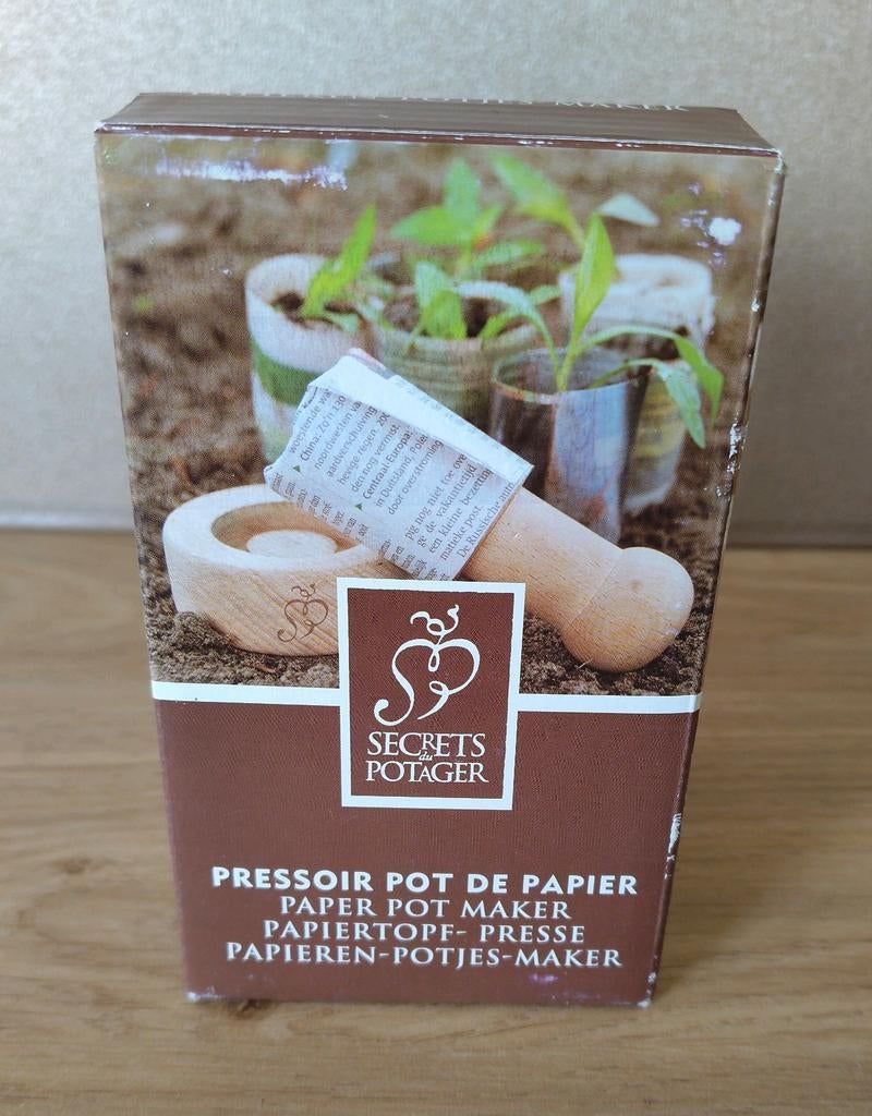 PAPIEREN POTJES MAKER, Tuin en Terras, Overige Tuin en Terras, Verzenden, Zo goed als nieuw