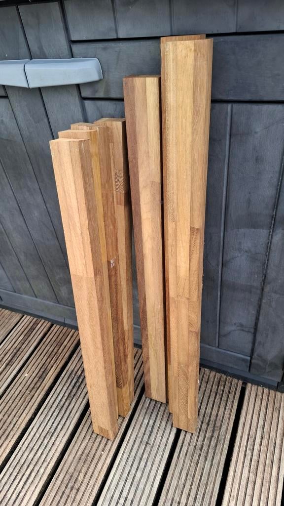 Iroko hardhouten balkjes, Ophalen of Verzenden, Palen