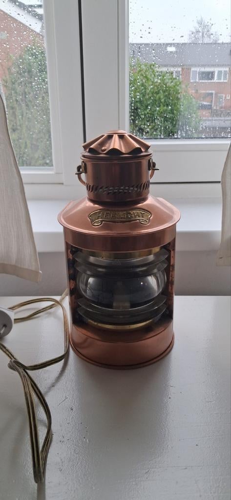 Mooi oude scheepslamp, Ophalen of Verzenden