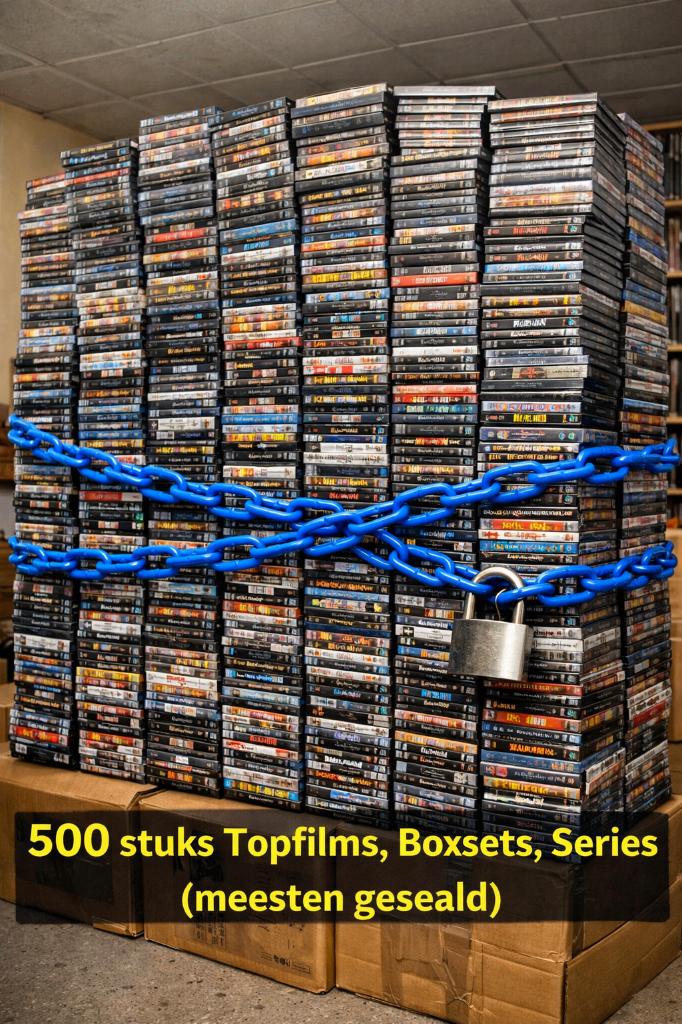 500 DVD's Speelfilms / Boxsets / Series in Nieuwstaat, Cd's en Dvd's, Alle leeftijden, Boxset, Ophalen of Verzenden, Actie en Avontuur