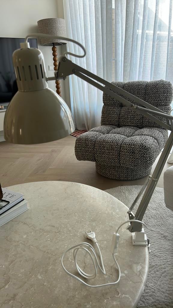 Tertial lamp, beige, ikea, Ophalen of Verzenden, Zo goed als nieuw, 50 tot 75 cm