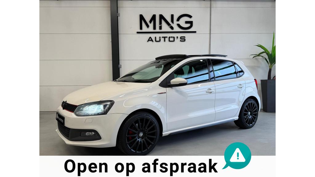 Volkswagen Polo 1.4 TSI GTI|LED|PANO|LEDER|ST.VERW|VOL|, Euro 5, Zwart, 4 cilinders, Wit