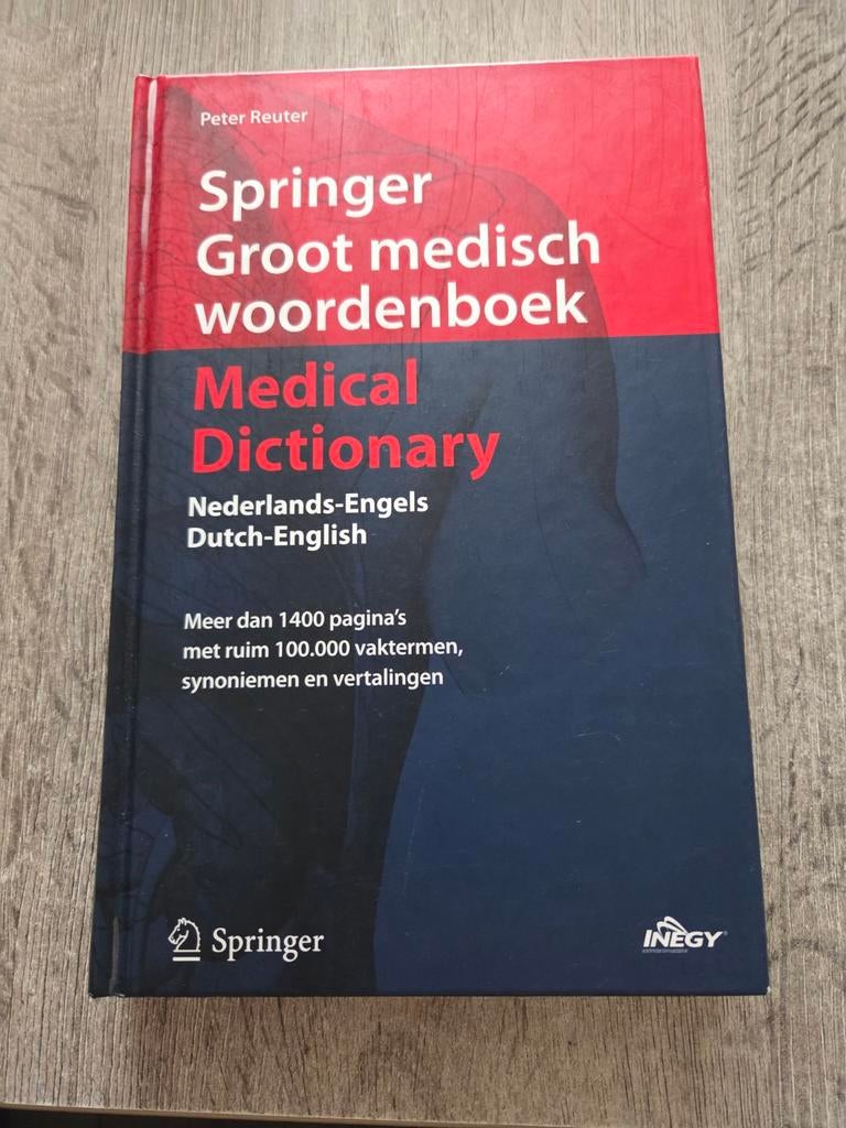 Springer Groot medisch woordenboek Nederlands-Engels, Ophalen of Verzenden