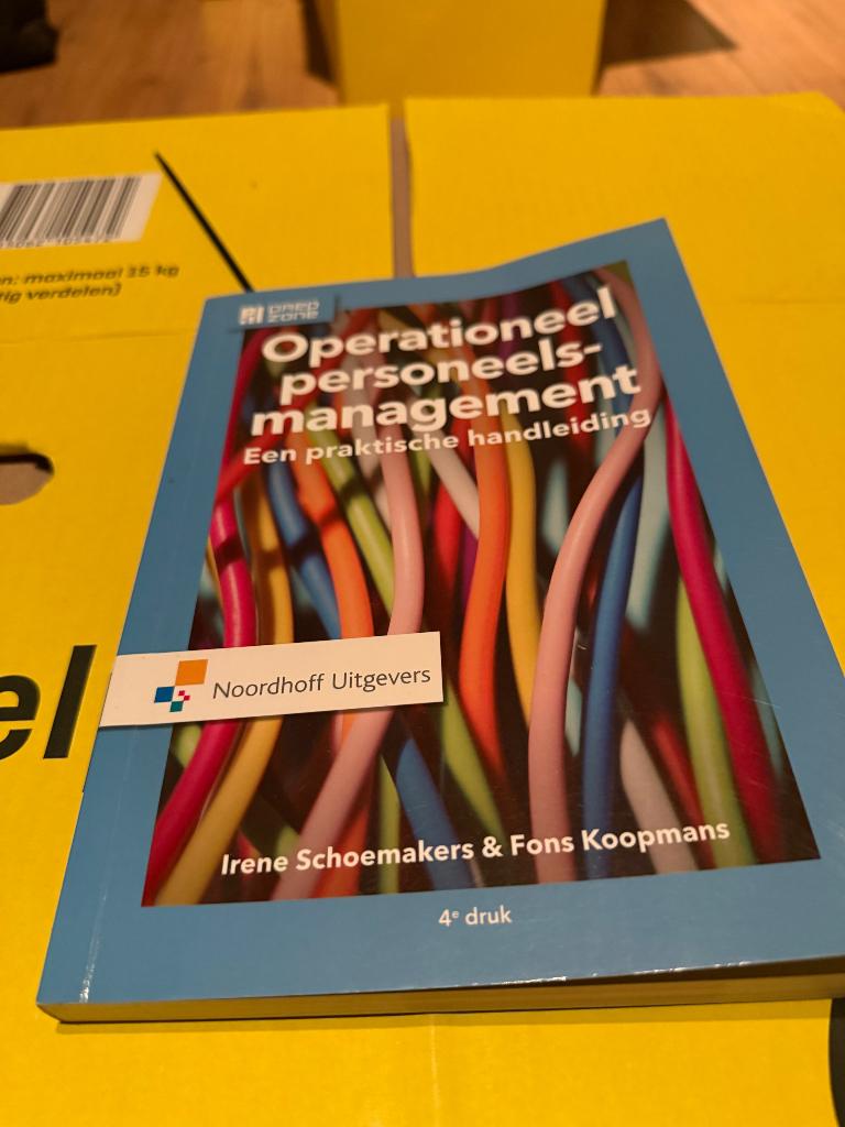Operationeel personeelsmanagement., Boeken, Ophalen of Verzenden, Beta, Zo goed als nieuw, HBO