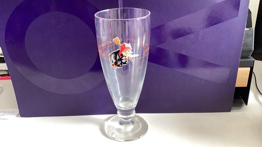 Kwelchouffe bierglas, Verzamelen, Biermerken, Zo goed als nieuw, Glas of Glazen, Overige merken, Ophalen of Verzenden