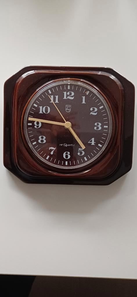Philips wandklok jaren 60, Antiek en Kunst, Ophalen of Verzenden