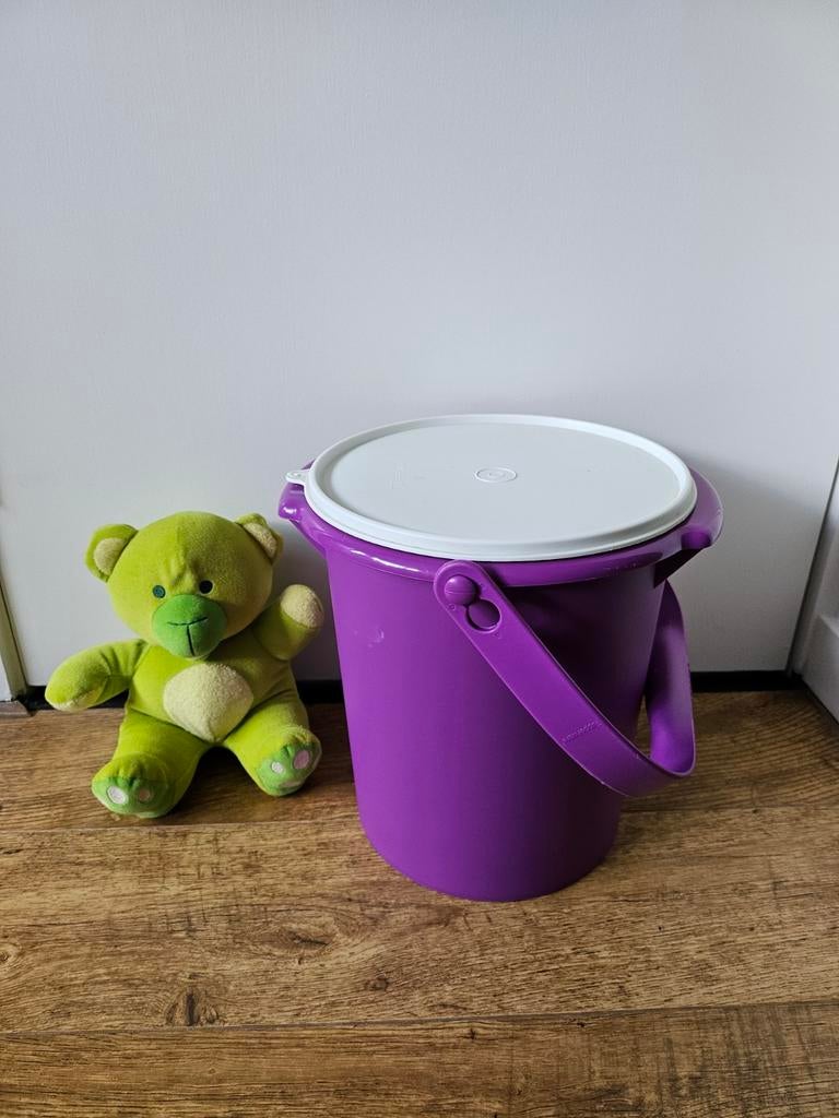 Tupperware paars witte wasemmer met handvat, Huis en Inrichting, Ophalen of Verzenden, Zo goed als nieuw, Paars, Overige typen