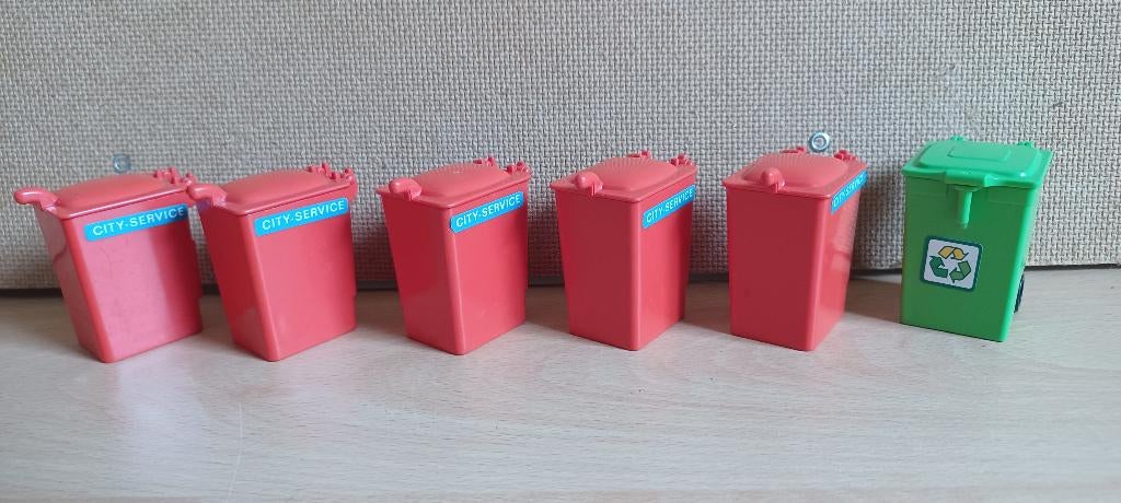 playmobil  vuilnisbakken, Ophalen of Verzenden, Gebruikt, Los playmobil