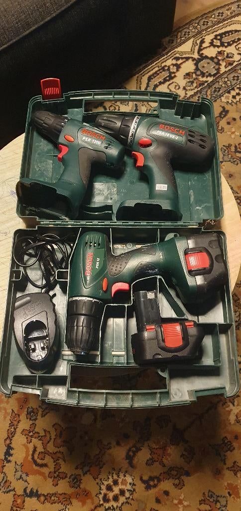 Bosch/Makita incl accus en laders, Ophalen, Zo goed als nieuw, Variabele snelheid