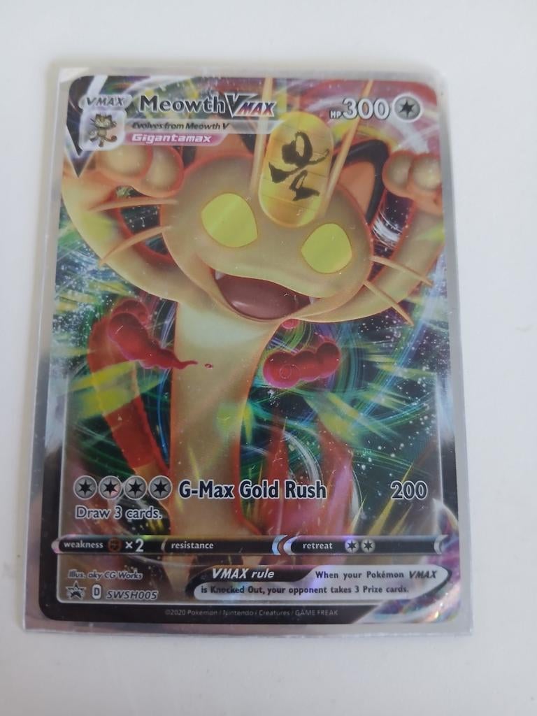 Meowth VMAX Pokémon kaart, Ophalen of Verzenden