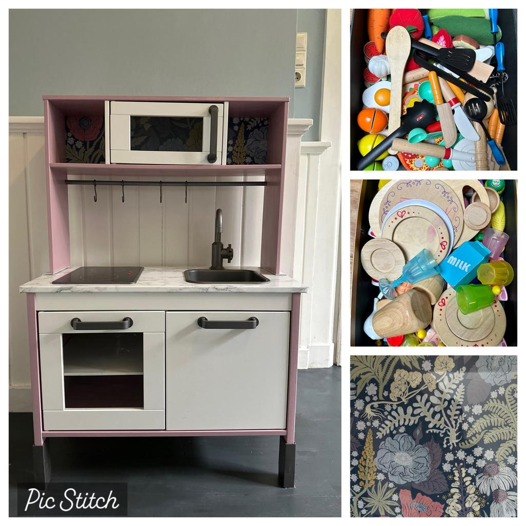 Stijlvol Ikea DUKTIG keukentje incl vele accesoires, Ophalen, Zo goed als nieuw