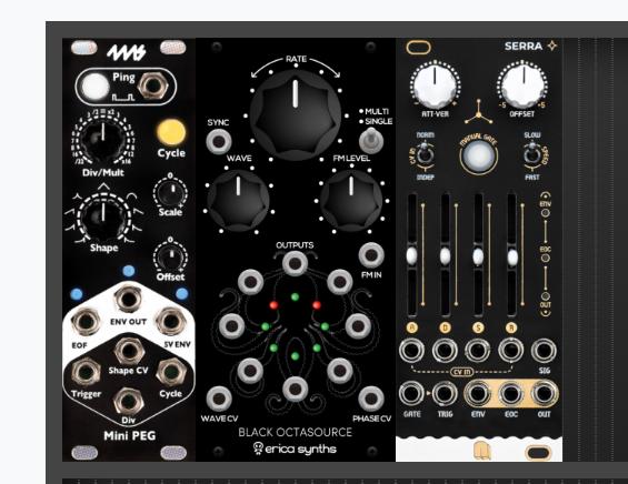 eurorack modular modulair erica synths en meer, Muziek en Instrumenten, Ophalen of Verzenden, Zo goed als nieuw, Overige aantallen