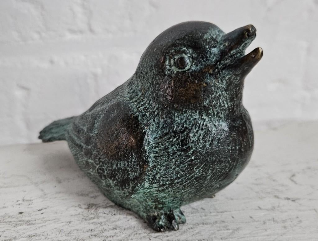 Bronzen Mus / brons / 8 cm hoog, Dierenbeeld, Nieuw, Info@huisentuindecoratiemarie.nl, Huis en tuin decoratie marie