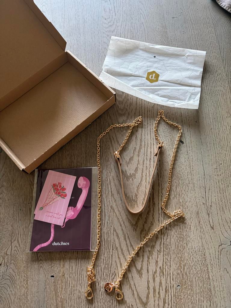 Dutchies ketting Spanish Mocha nieuw, Ophalen of Verzenden, Nieuw, Goud, Overige materialen