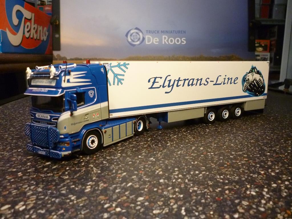 Tekno Scania ElyTrans - Line met certificaat, Ophalen of Verzenden, Nieuw, Bus of Vrachtwagen, Tekno