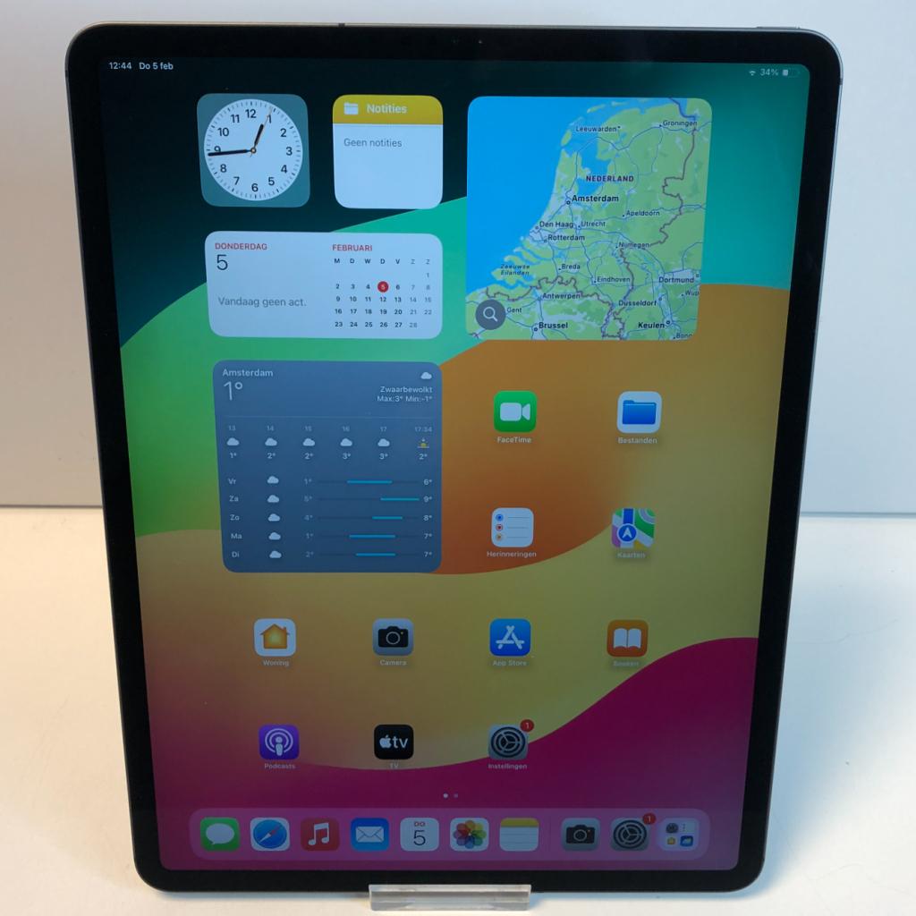 Apple iPad Pro 12.9 Inch 4e Gen Grijs Wifi + Cellular | 90%, Computers en Software, Apple iPads, Apple, Zo goed als nieuw, Support@apple.com