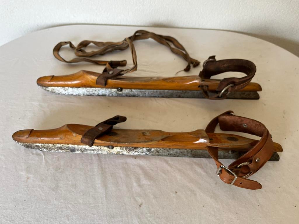 Friese Doorlopers Vintage Schaatsen Houten Schaats Friesche, Ophalen of Verzenden, Gebruikt, Friese doorlopers, Overige merken