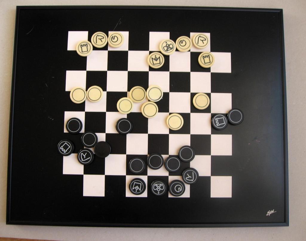 Decoratief magnetisch wandbord met schaakspel, Antiek en Kunst, Antiek | Woonaccessoires, Ophalen of Verzenden