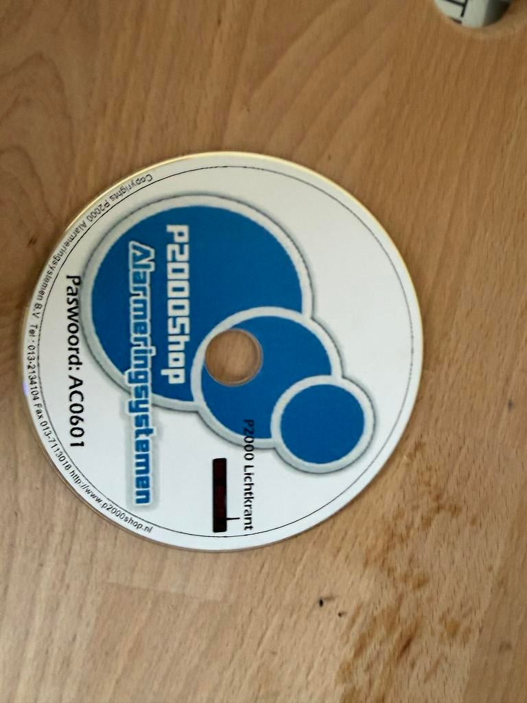P2000 Lichtkrant Software Origineel - Alarmeringsystemen, Verzenden, Gebruikt, Windows