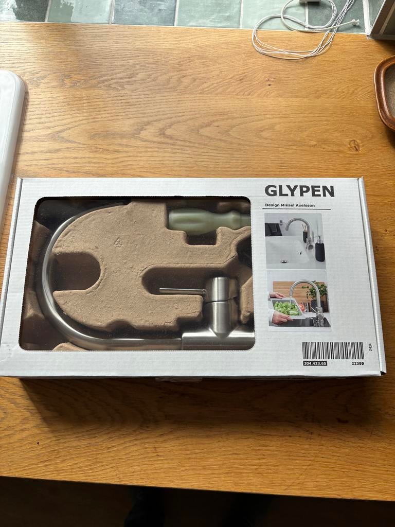 Ikea kraan GLYPEN - nieuw, Ophalen, Nieuw, Rvs, Kraan