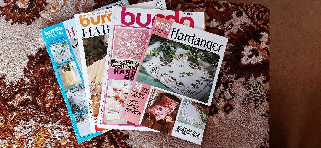 Hardanger, Burda special, jaren 90, borduren, Hobby en Vrije tijd, Ophalen of Verzenden, Gebruikt, Handborduren, Overige typen
