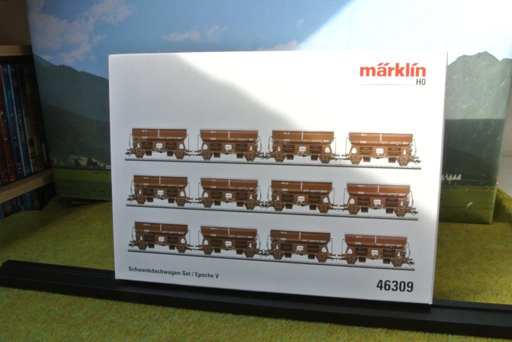 Marklin 46309 Set zwenkdakwagens, Wisselstroom, Treinset, Nieuw, Ophalen of Verzenden