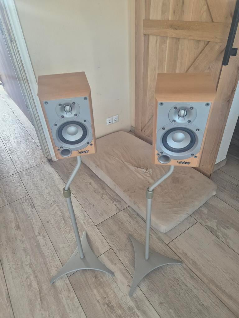 Infinity speakers met stands - Mooie Dolby set, Ophalen of Verzenden