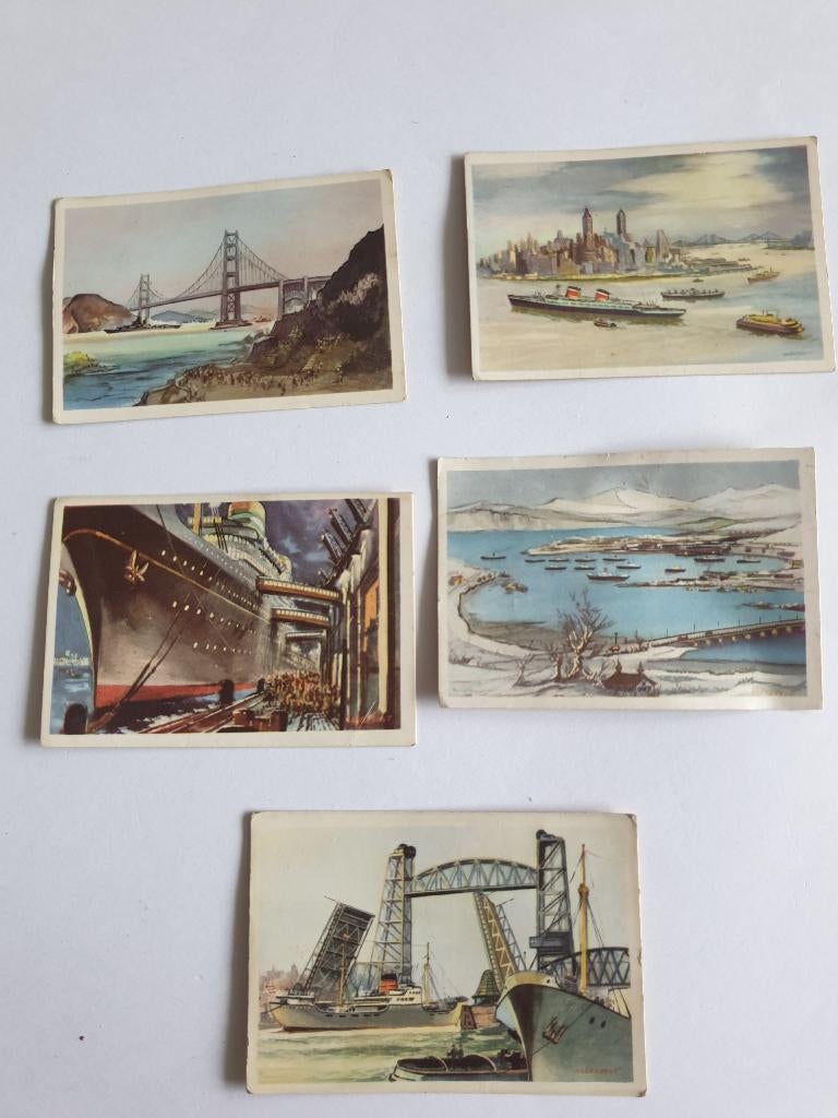 2463 captain grant plaatjes 5 stuks havens achter de kim, Boeken, Prentenboeken en Plaatjesalbums, Verzenden