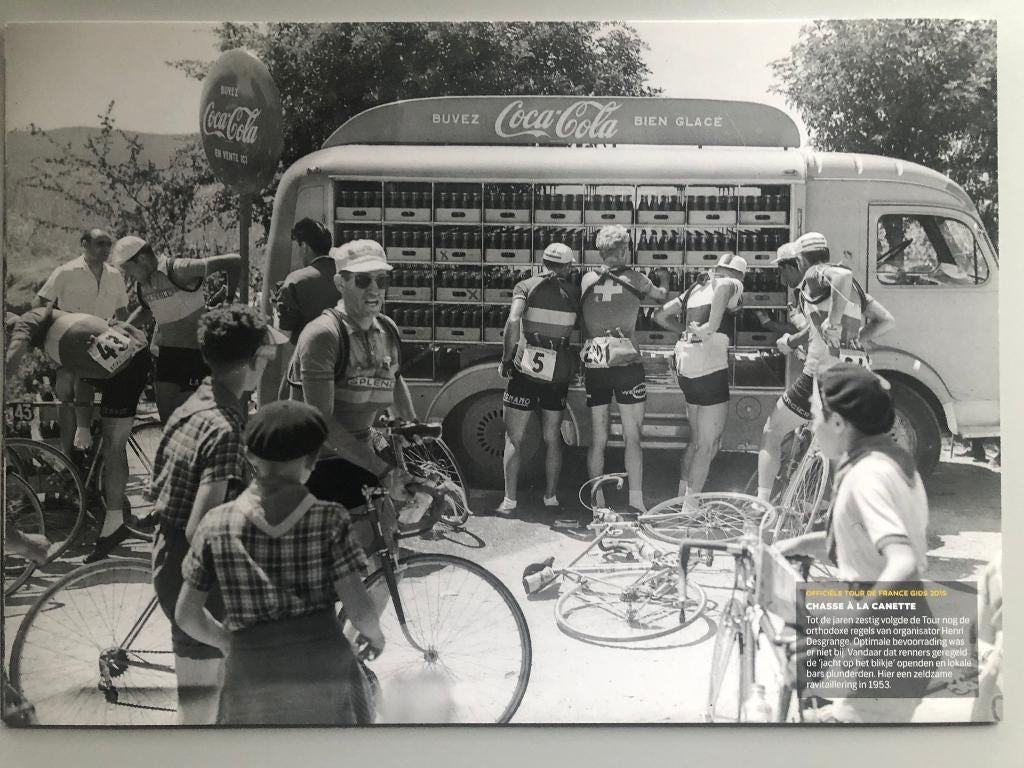 4 zwart wit Tour de France foto's, Ophalen of Verzenden, Nieuw, Overige typen
