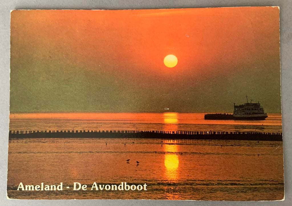 Ameland - De Avondboot, Verzamelen, Ophalen of Verzenden, Gelopen, Waddeneilanden